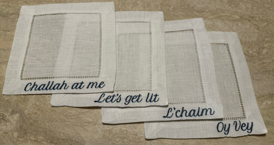 Hanukah Cocktail Napkins (set of 4)