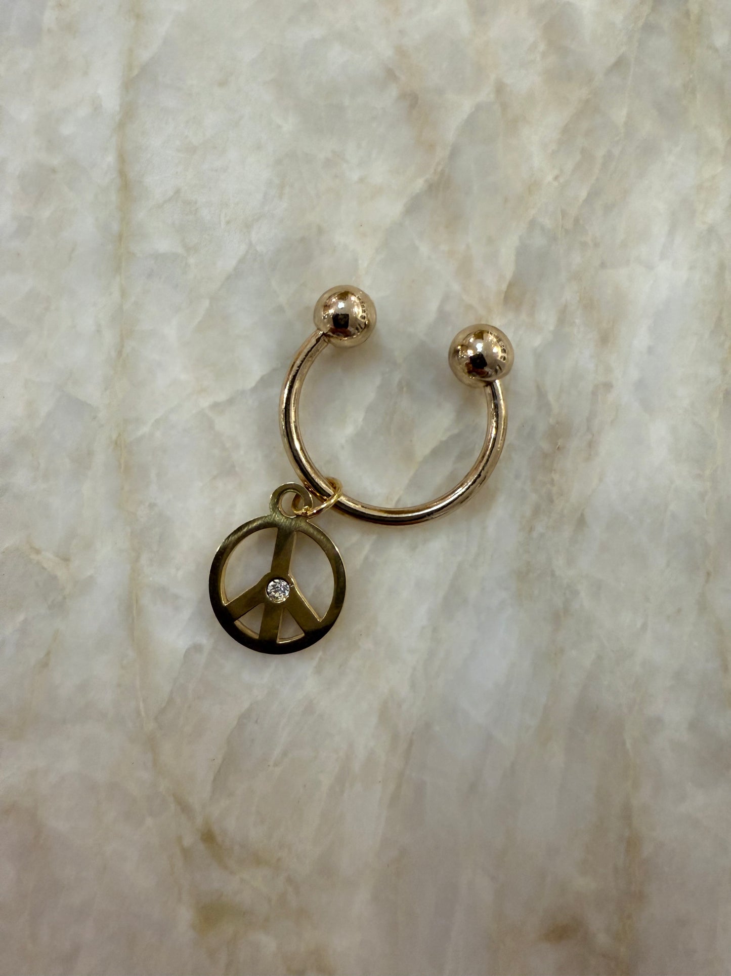 Peace Sign - Wine Charm