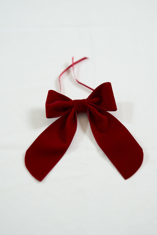 RED - Velvet Napkin Bow