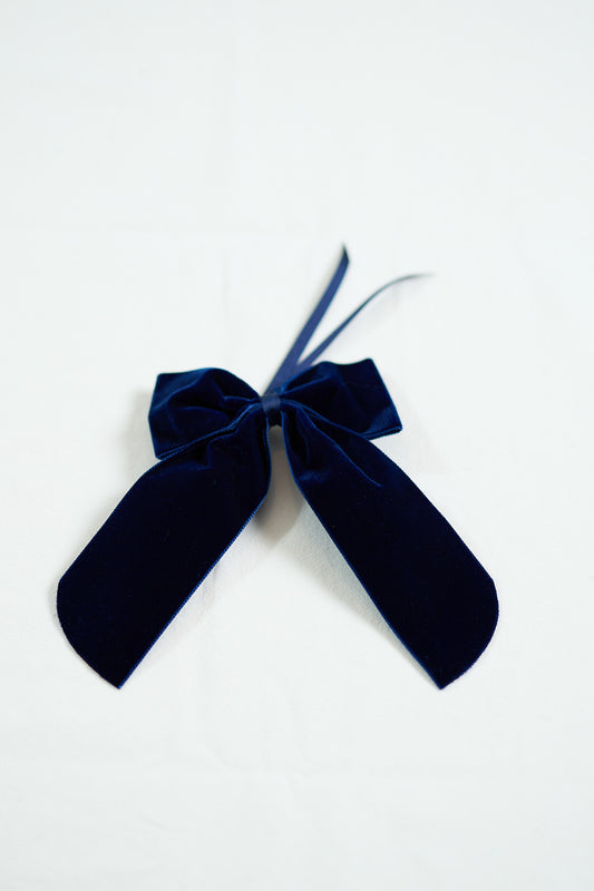 NAVY - Velvet Napkin Bow